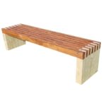 Bench slatted