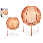 Crystal ball vase Amber